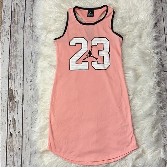 pink jersey dress